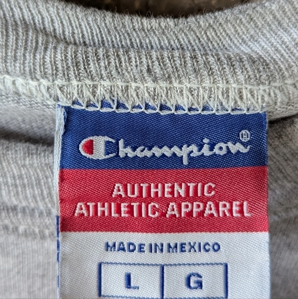 Champion Air Force Academy Soccer Short Sleeve T-Shirt Large Heather Gray Blue - Picture 3 of 7
